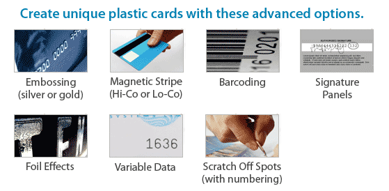Plastic Card Options